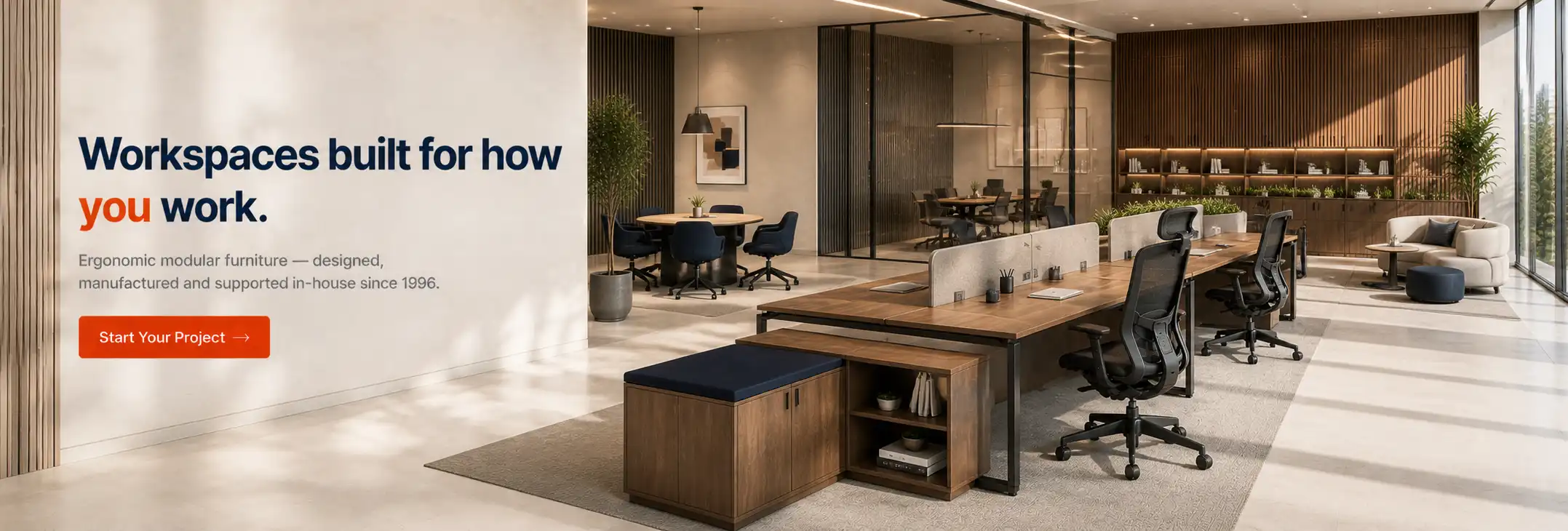 Workspaces built for how you work — Harmano modular furniture