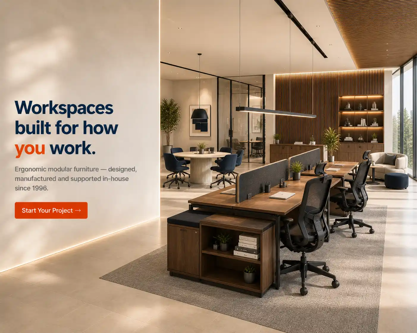 Workspaces built for how you work — Harmano modular furniture