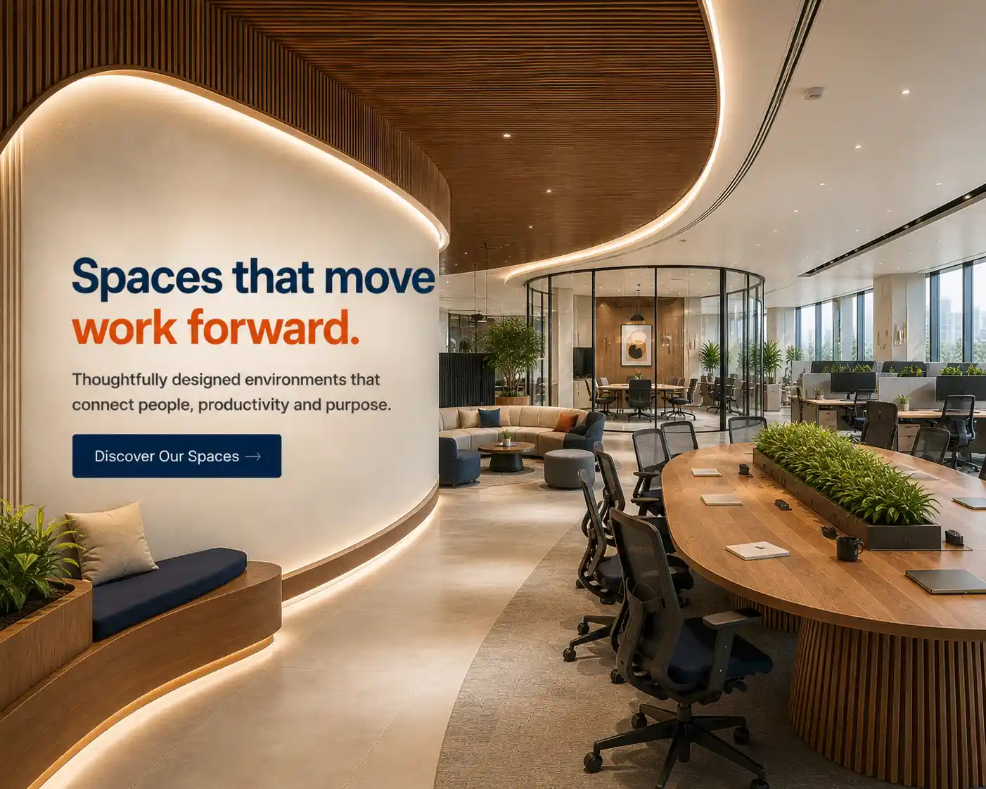 Spaces that move work forward — Harmano workspace environments