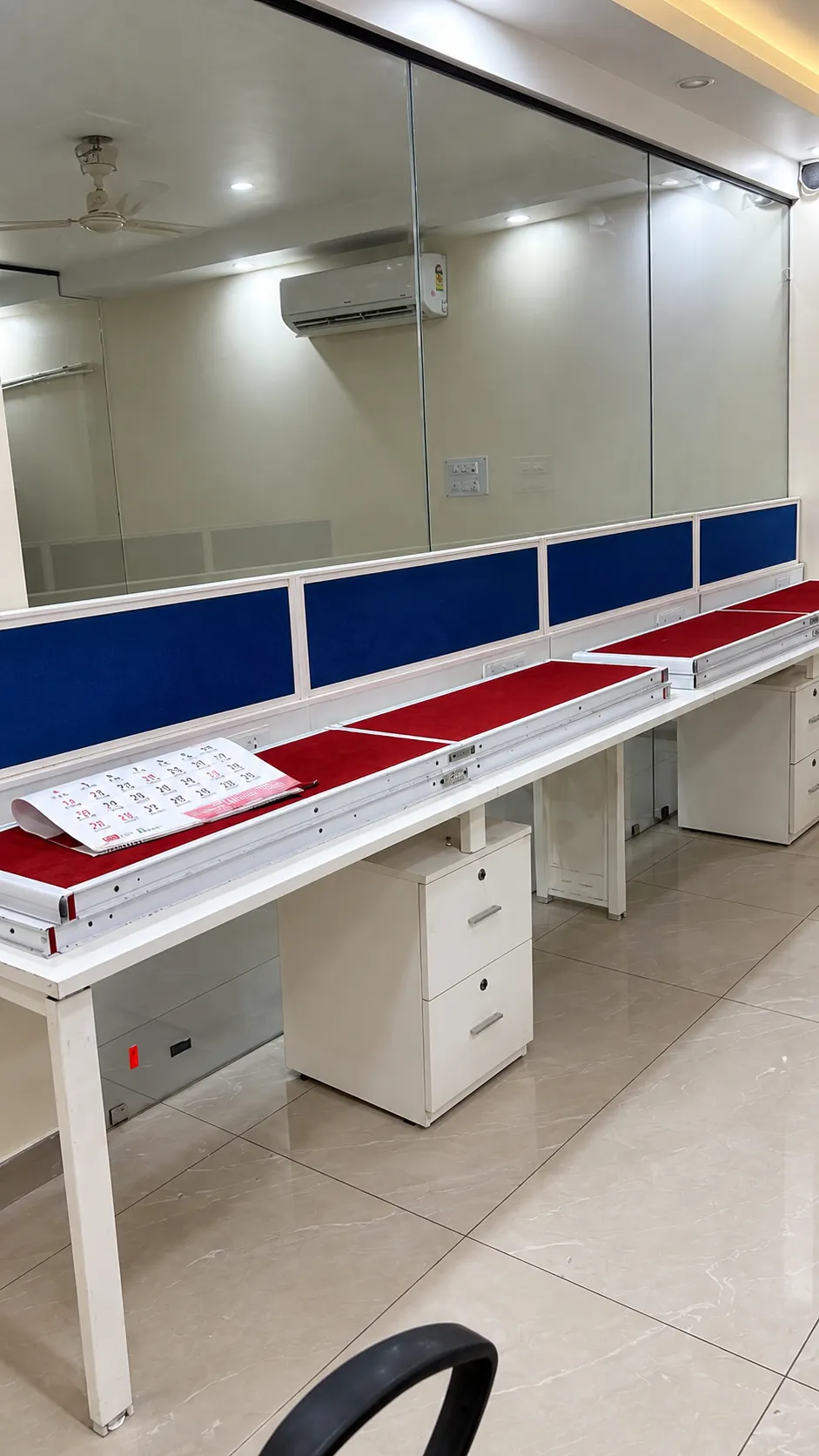 Network operations control room consoles in Mumbai